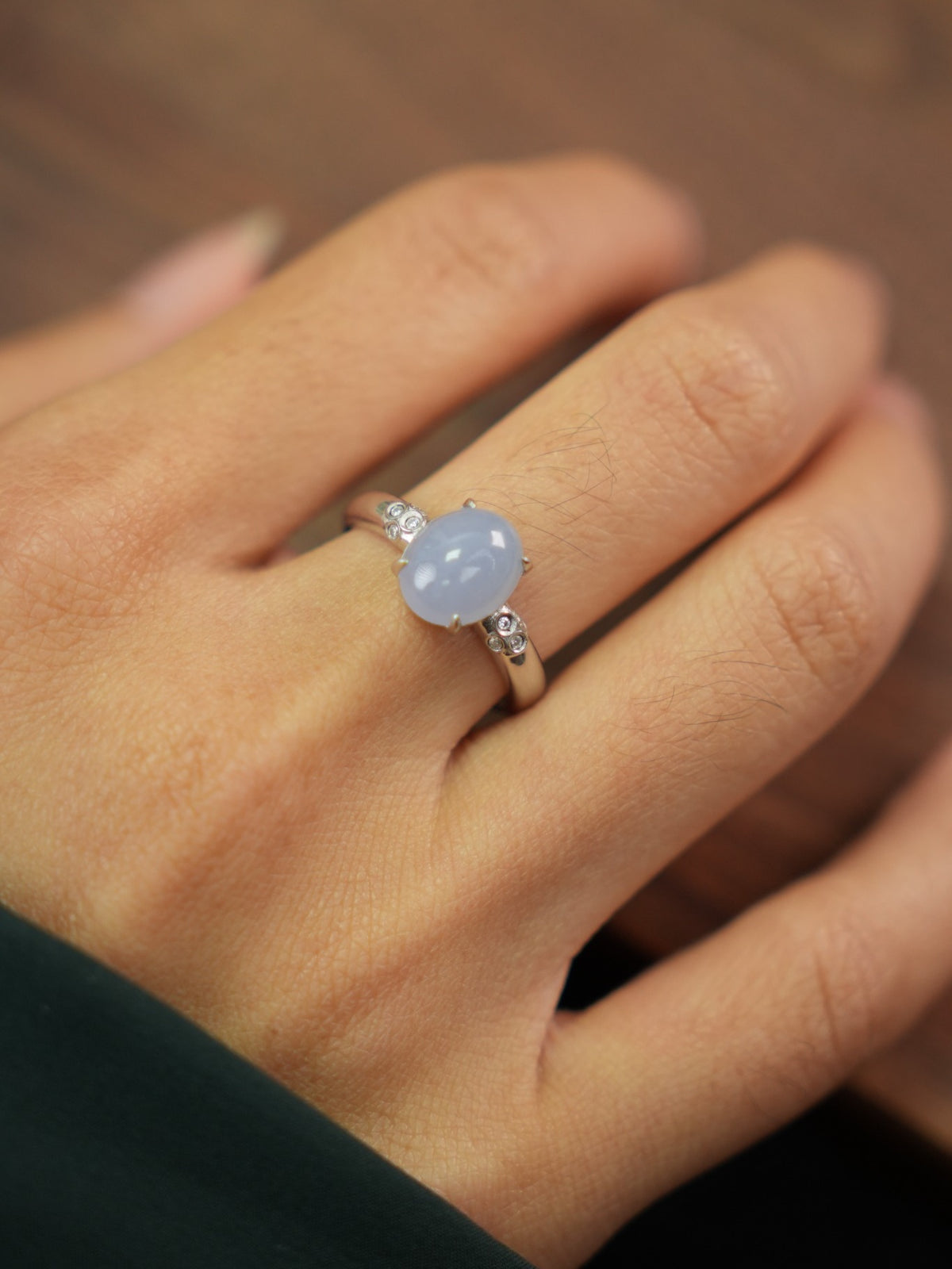 Lavender jadeite ring, US size 7, product 2026-06212, view 776