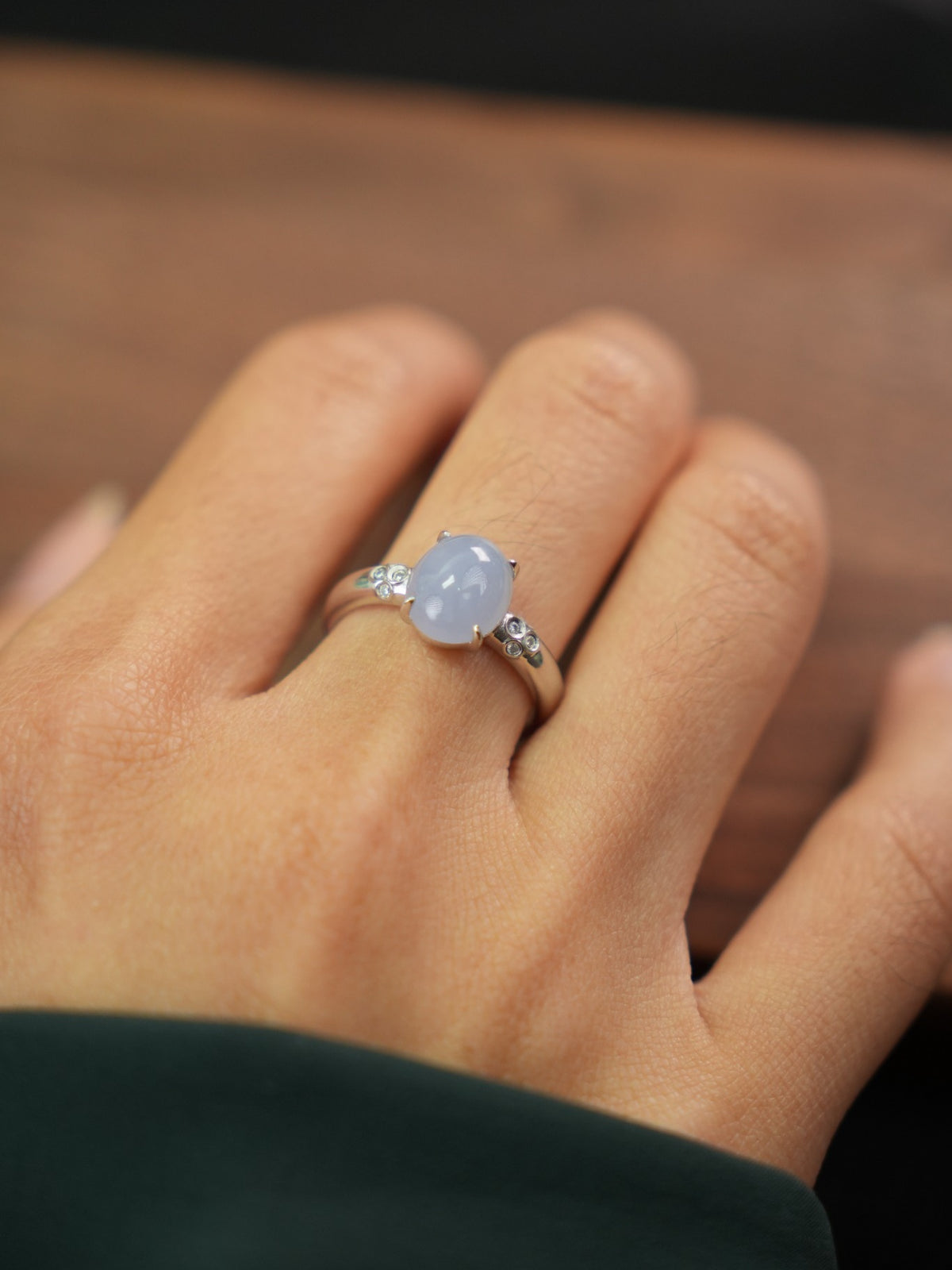 Lavender jadeite ring, US size 7, product 2026-06212, view 777