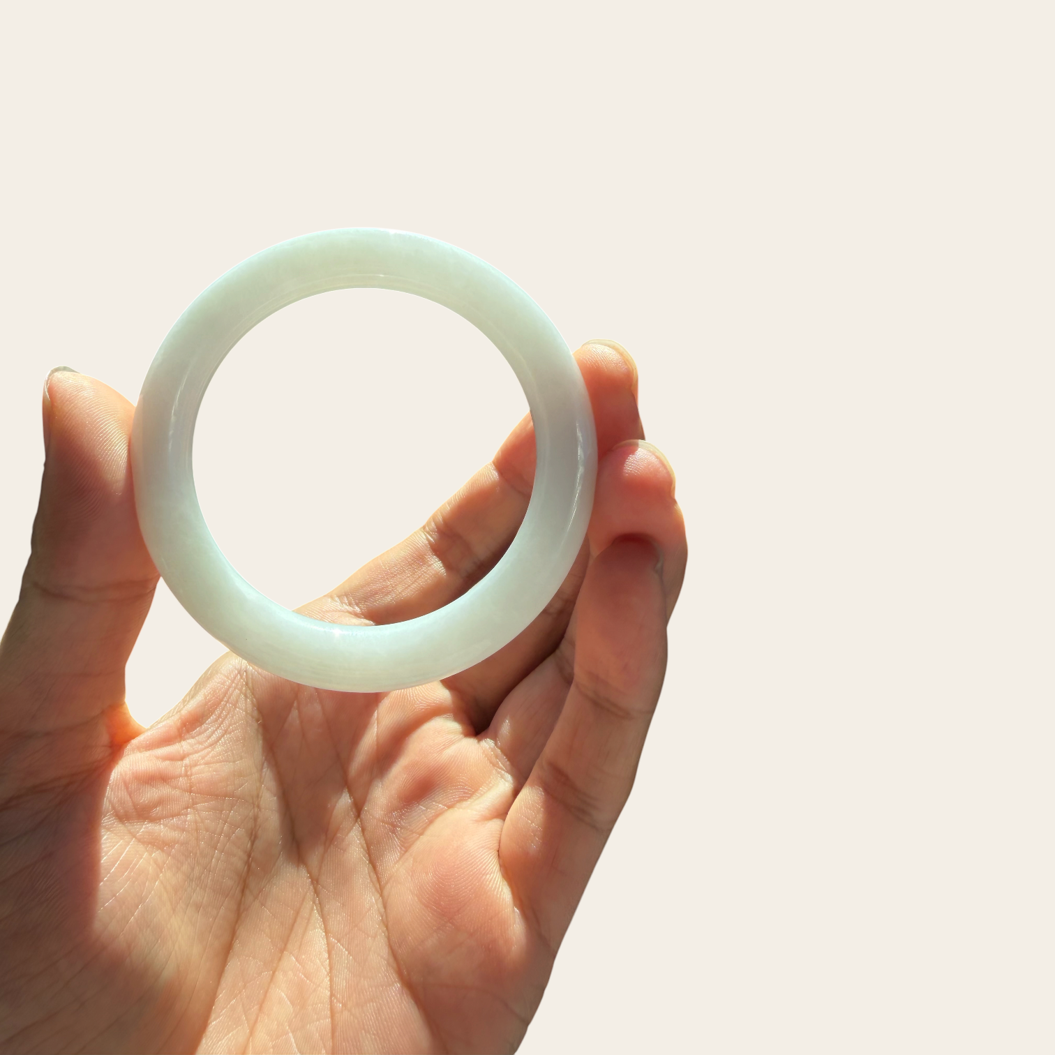Pure Radiance – White Ice-Species Jadeite Bangle | Timeless Elegance