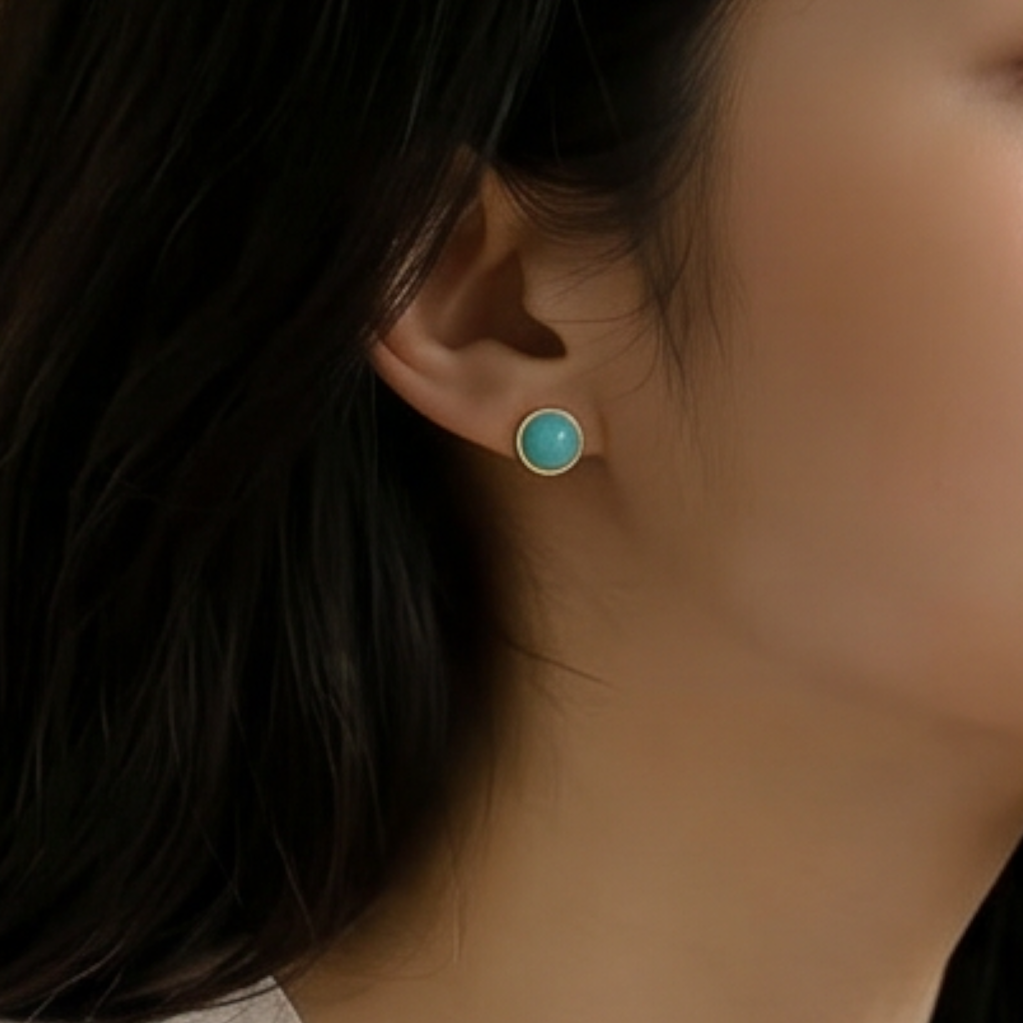 Skyline Blue – American Turquoise Stud Earrings | Sterling Silver