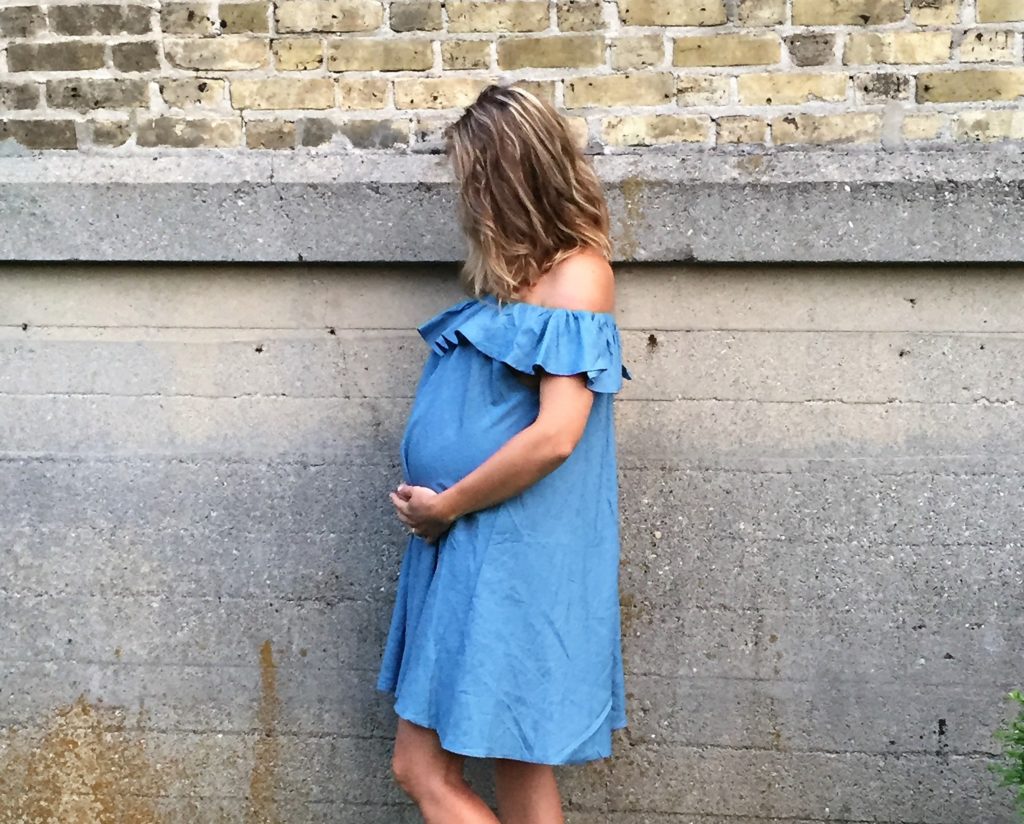 denim ruffles chic