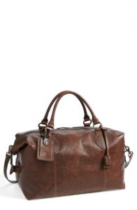 frye logan leather overnight bag