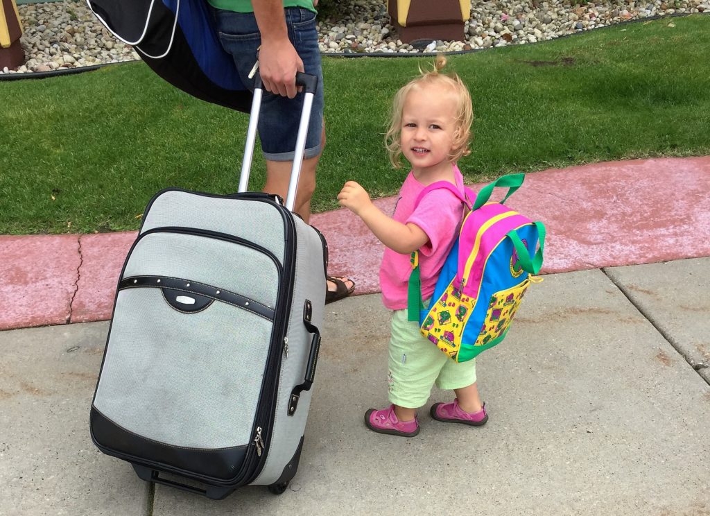 adorable barney backpack