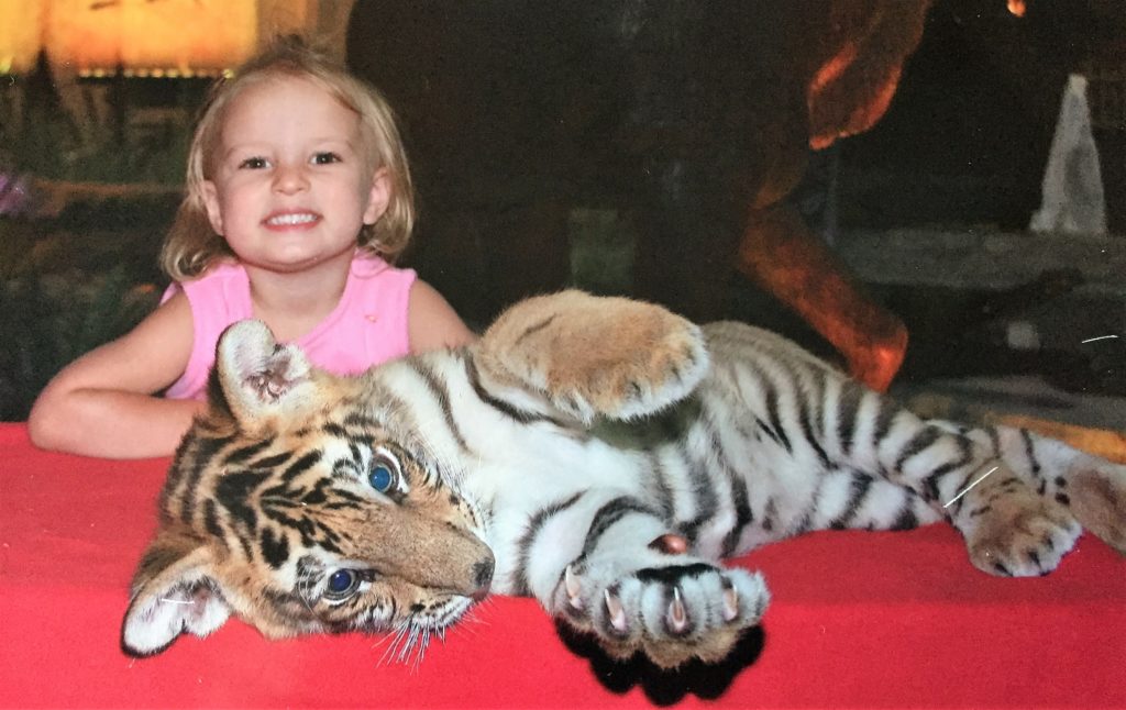 Harlo and a tiger cub