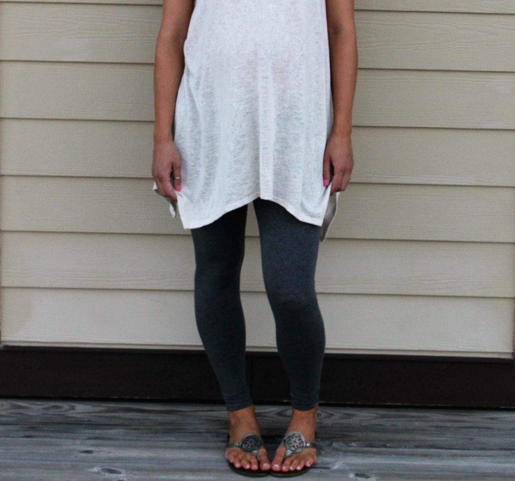 gray maternity leggings