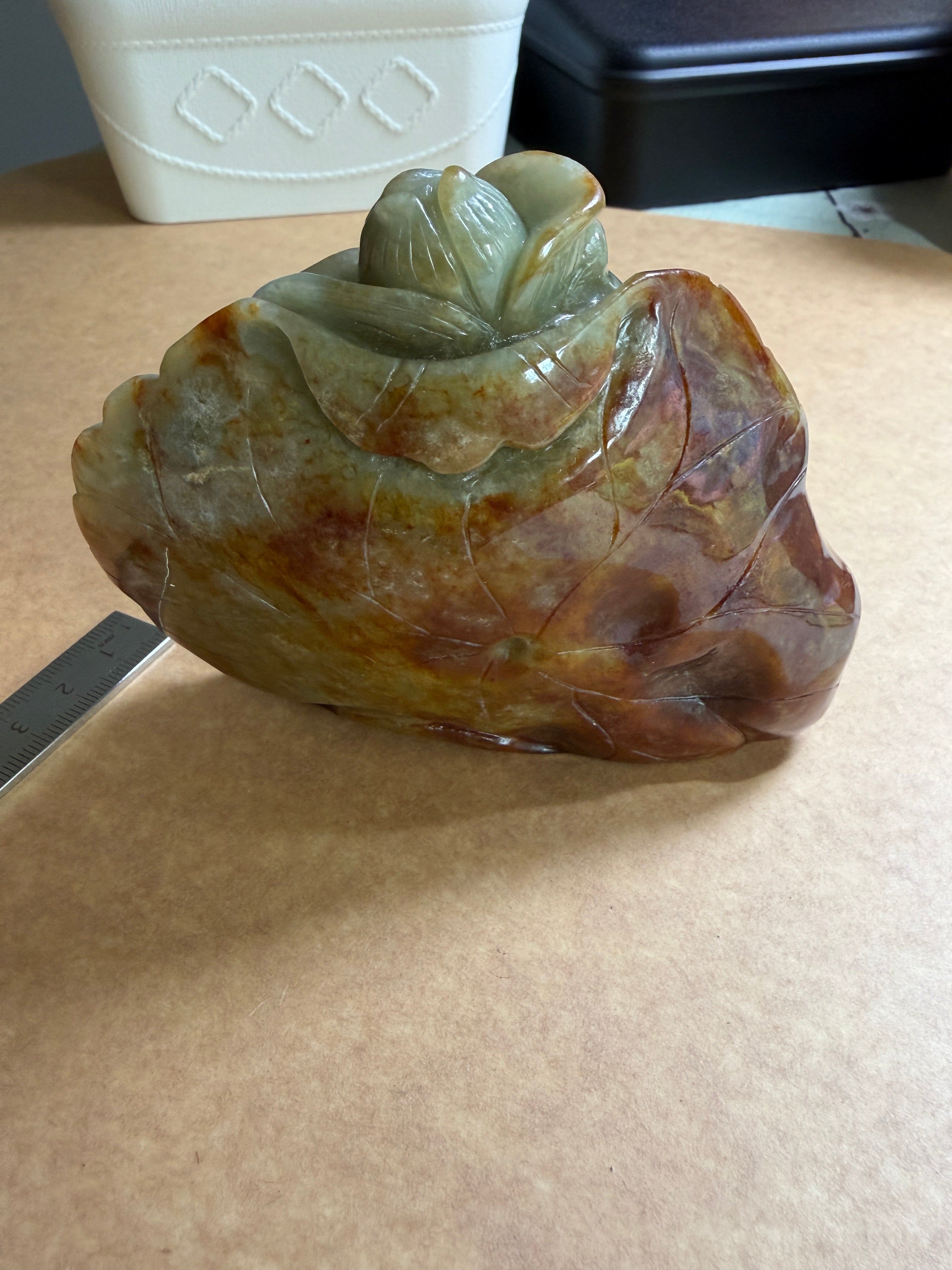 Prosperity Koi – Jadeite Carved Display Piece