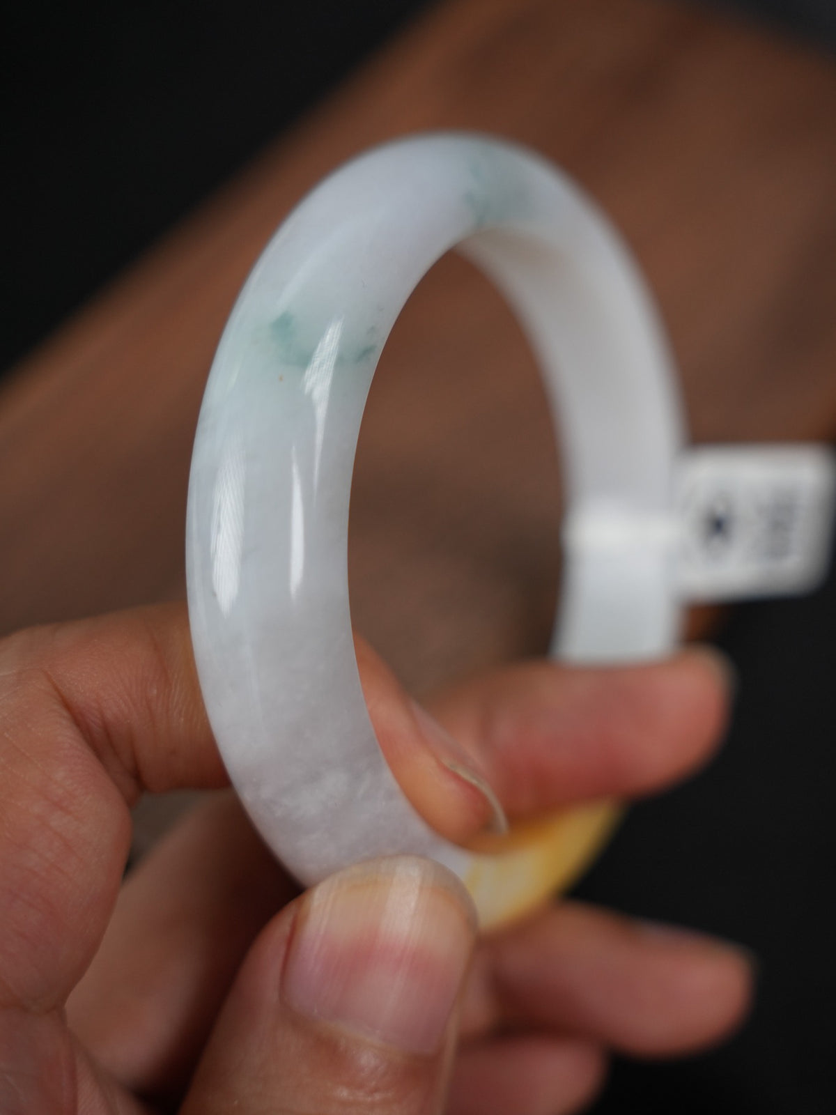 P2509036069 natural yellow Type A jadeite bangle, 60.5 mm