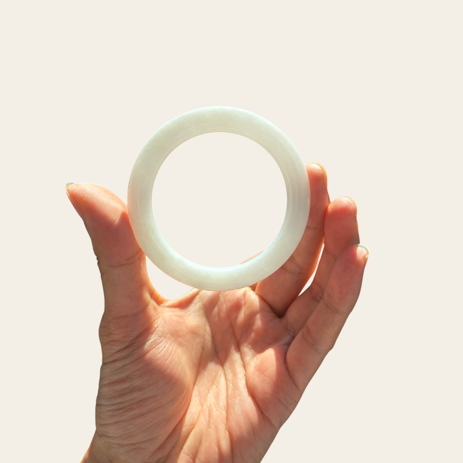 Pure Radiance – White Ice-Species Jadeite Bangle | Timeless Elegance