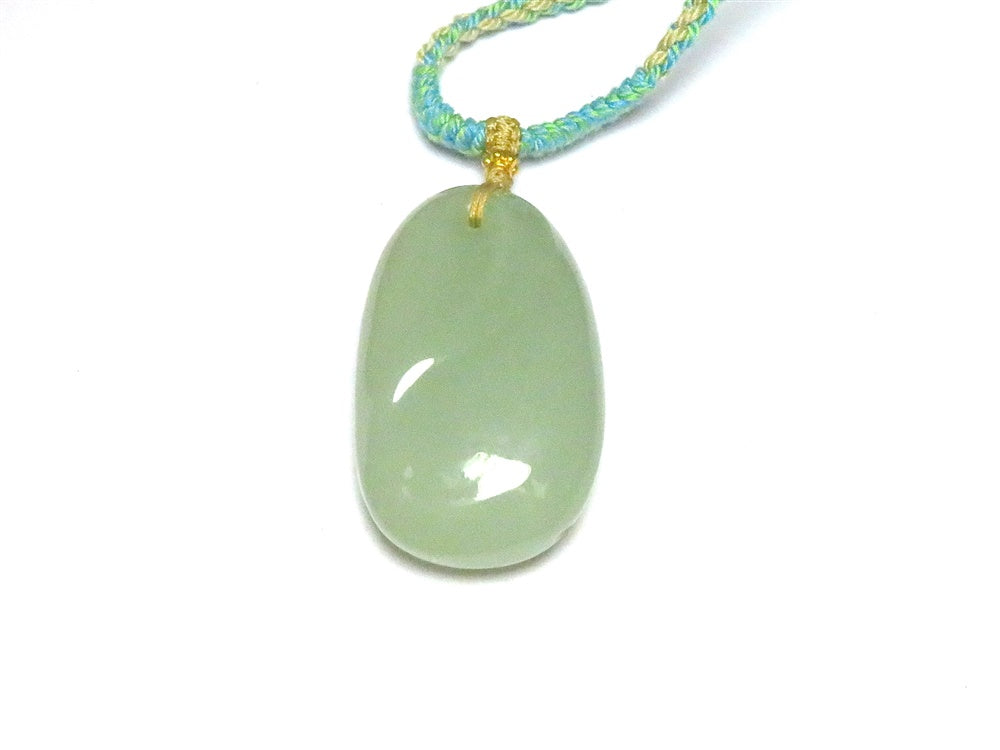 Pale Green Oval Pendant – Hetian nephrite jade, NY26082308786