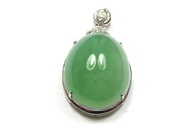 Green Jadeite Cabochon Pendant – P2608020312