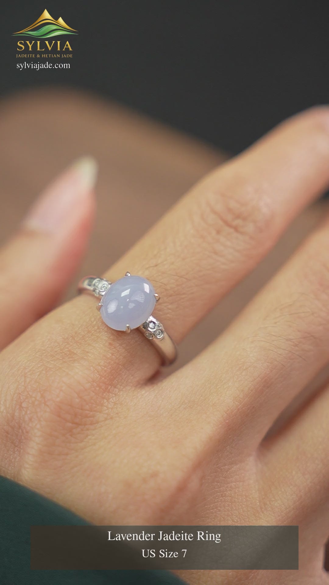 2026-06212 lavender jadeite ring, US 7, full-frame video